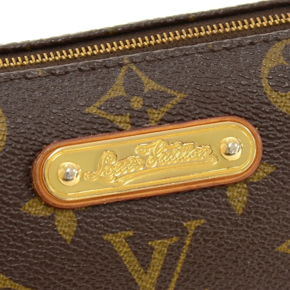 Eva Monogram Canvas Evening Bag with Strap