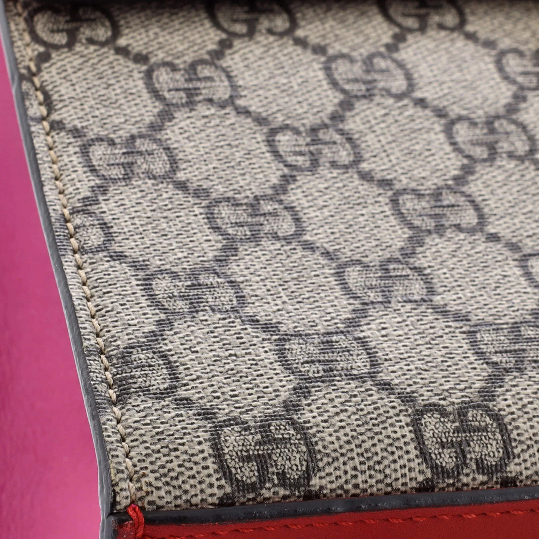 Gucci Padlock Top Handle Bag Gg Coated