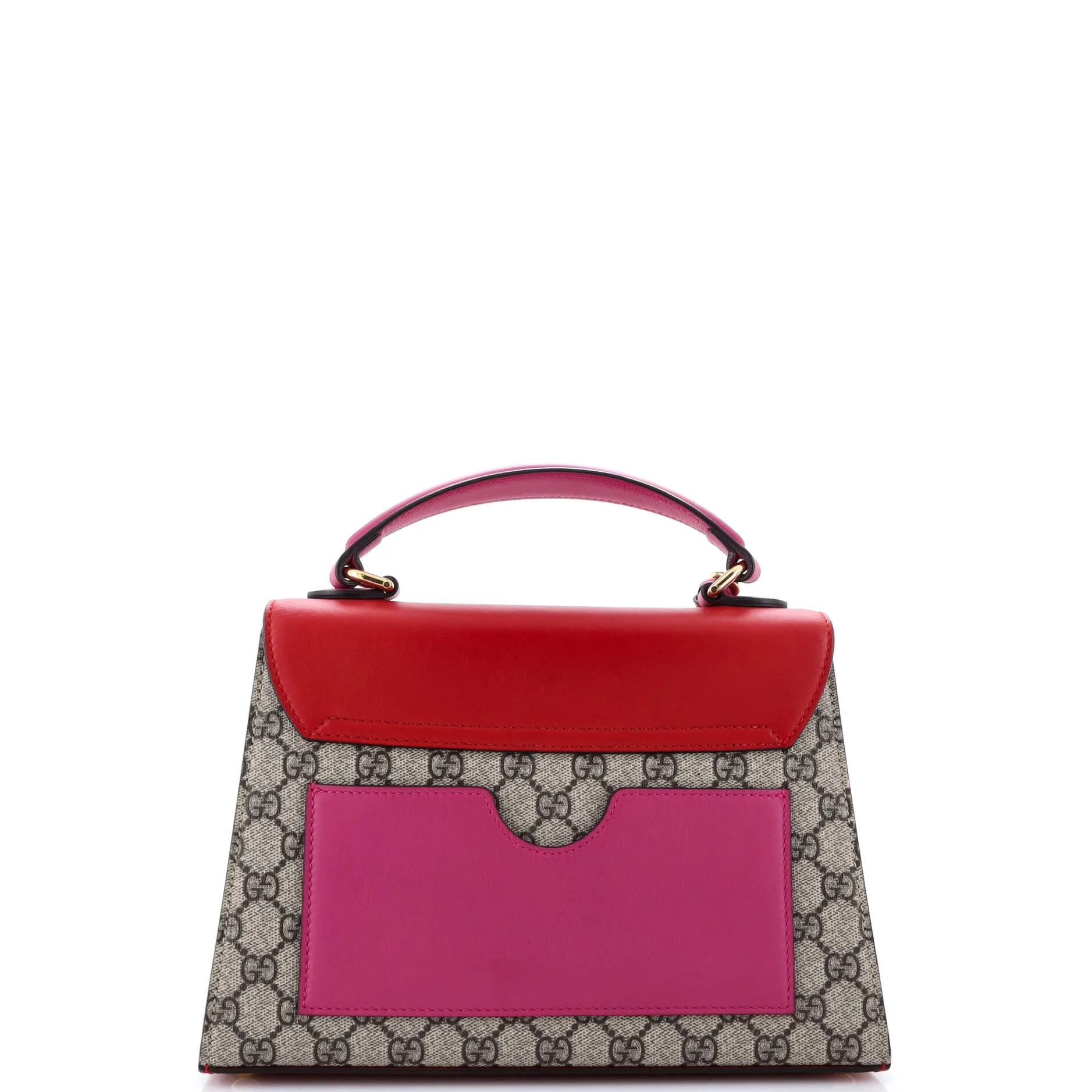 Gucci Padlock Top Handle Bag Gg Coated