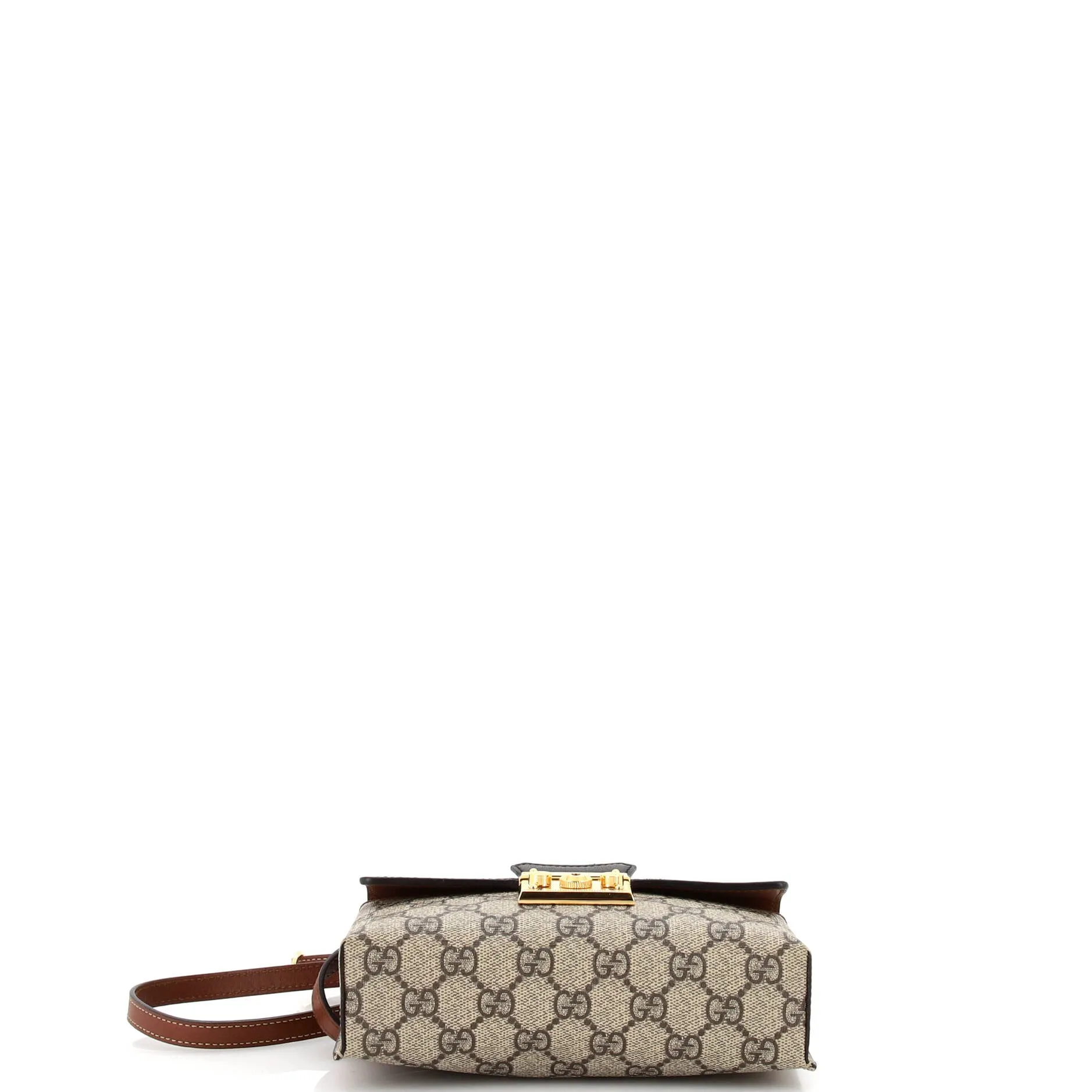 Gucci Padlock Top Handle Bag Gg Coated