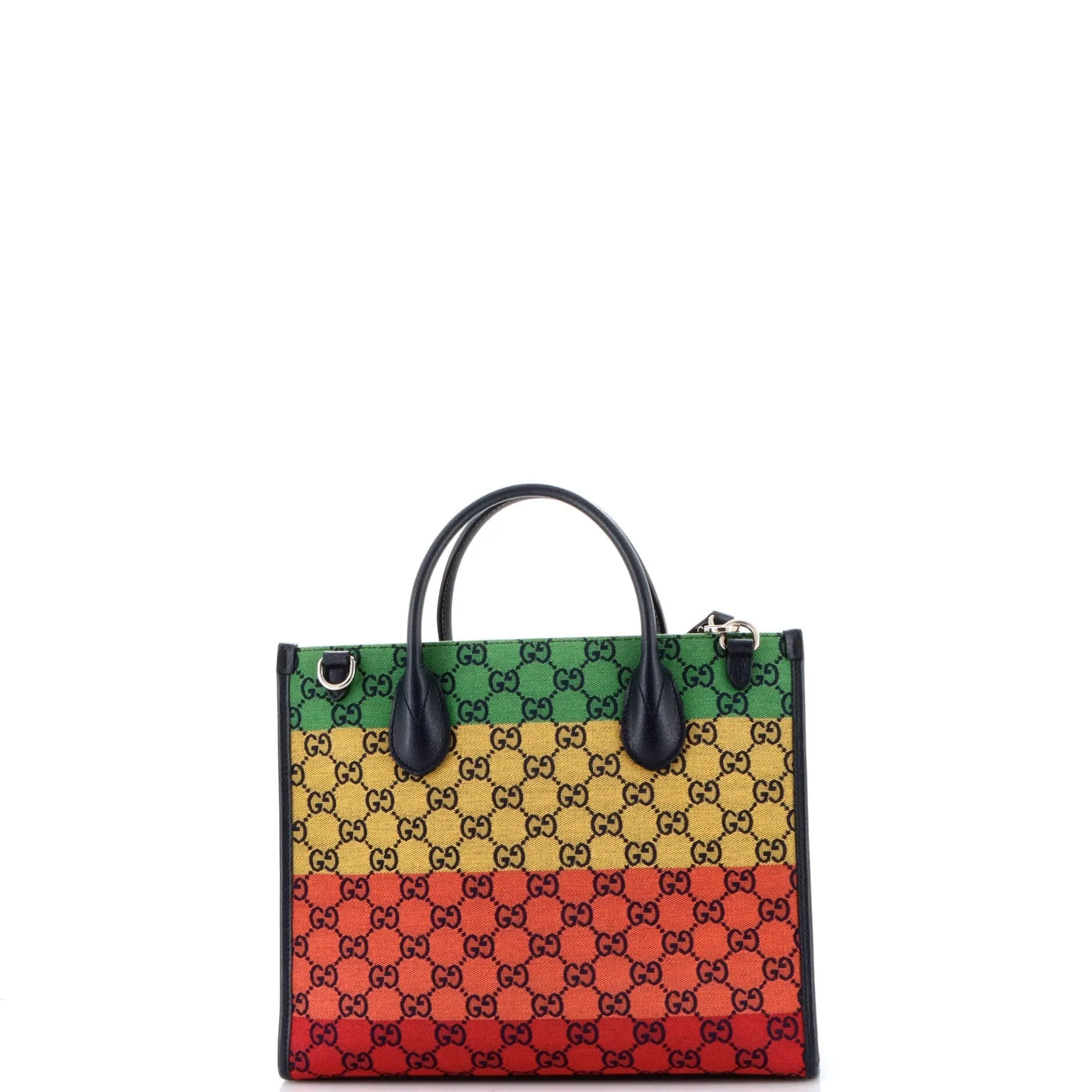 Gucci Structured Top Handle Open Tote Gg