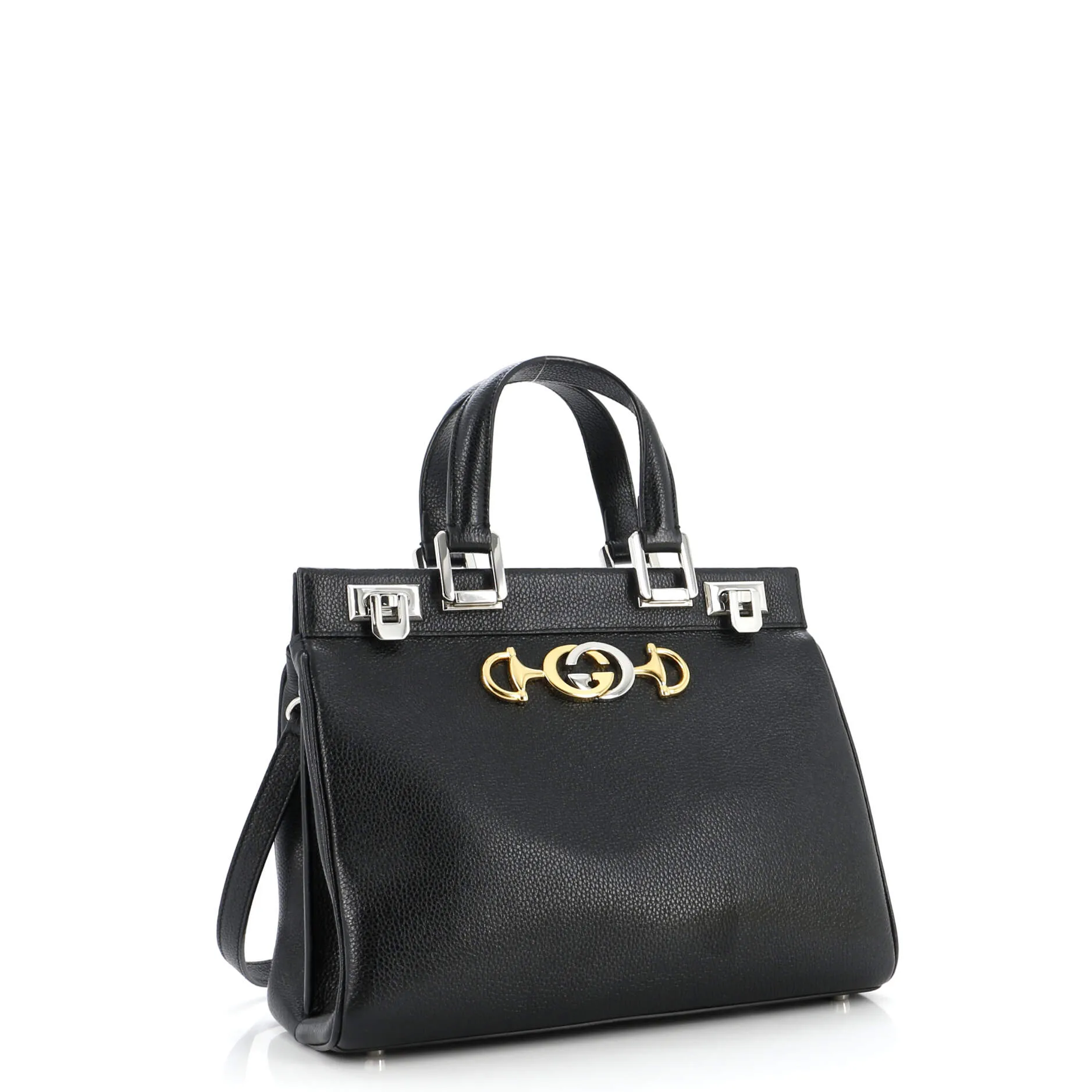 Gucci Zumi Top Handle Bag Leather Small