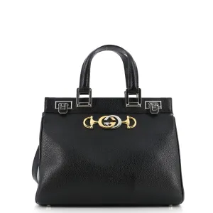 Gucci Zumi Top Handle Bag Leather Small