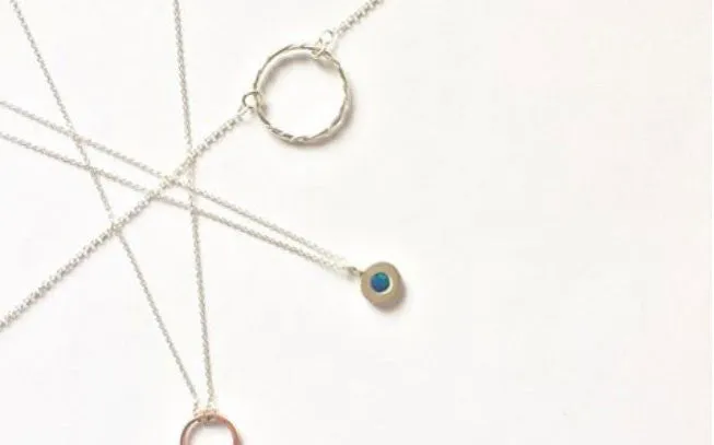 ICHU Rope Twist Eternity Sterling Silver Necklace