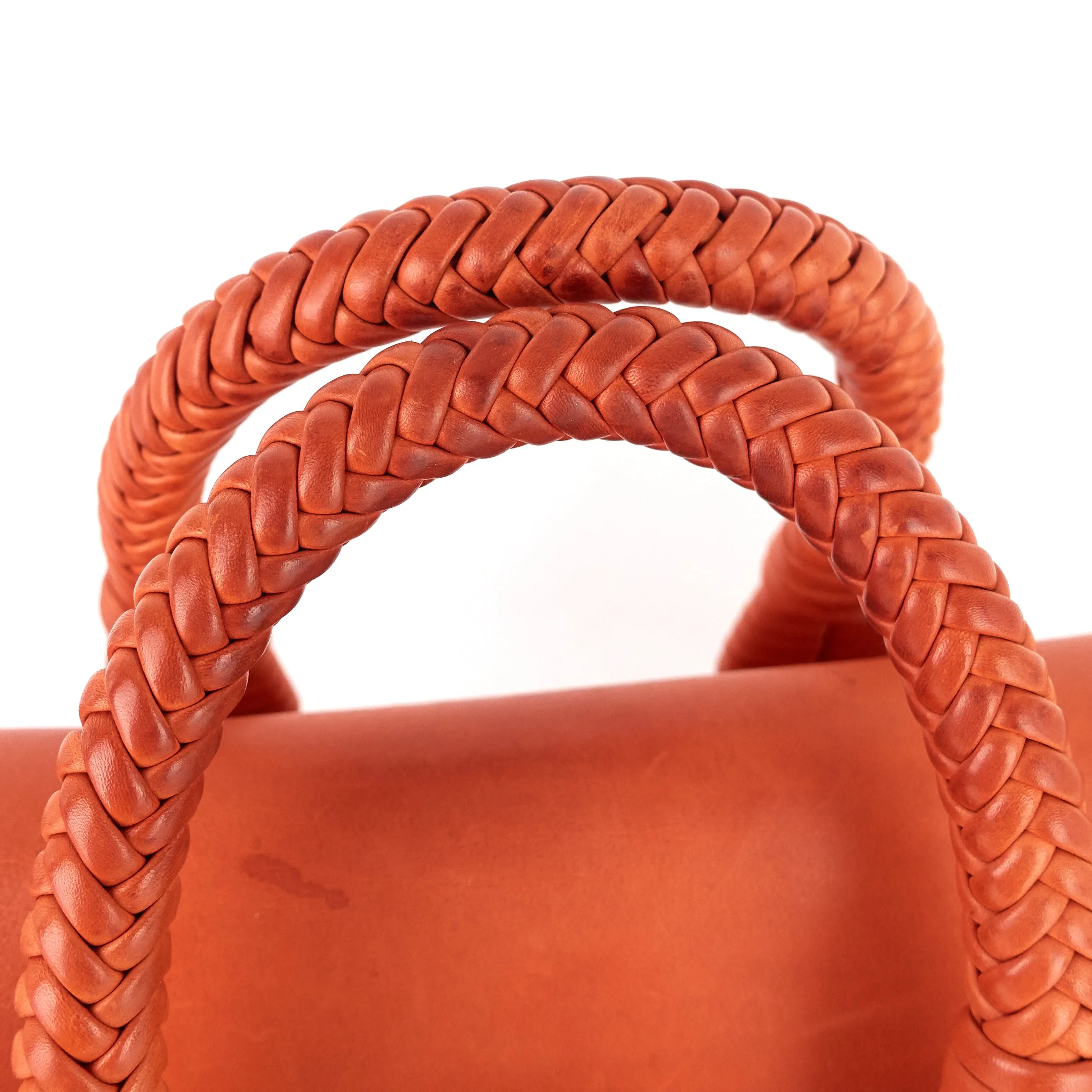 Leather 'Handmade' Medium Top Handle Bag