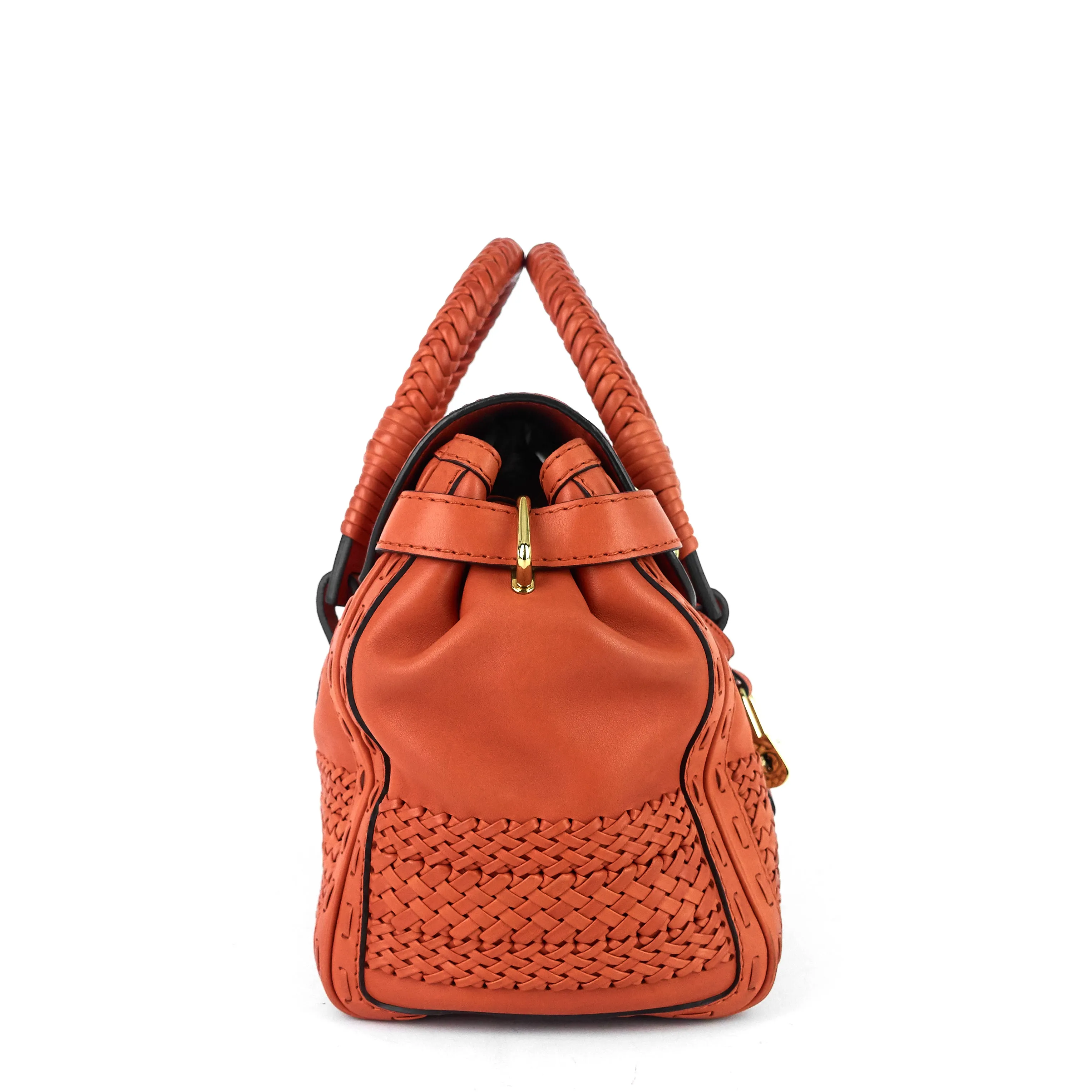 Leather 'Handmade' Medium Top Handle Bag