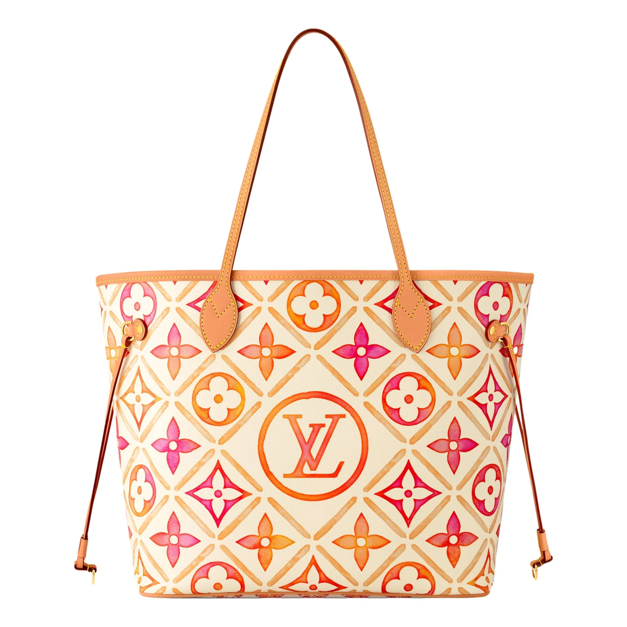 Louis Vuitton By The Pool Monogram Giant 2.0 Neverfull MM With Detachable Pouch Coral