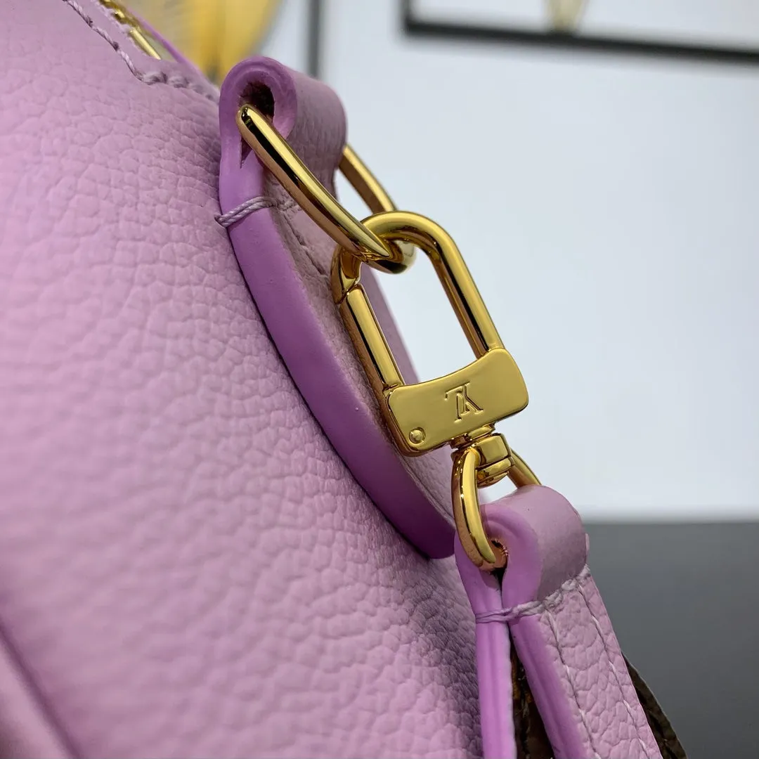 Louis Vuitton SPEEDY 18 IN LAVENDER CALFSKIN GOLD HARDWARE