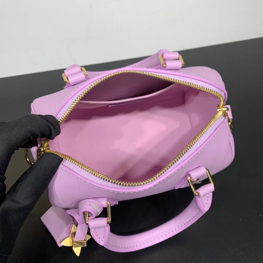 Louis Vuitton SPEEDY 18 IN LAVENDER CALFSKIN GOLD HARDWARE