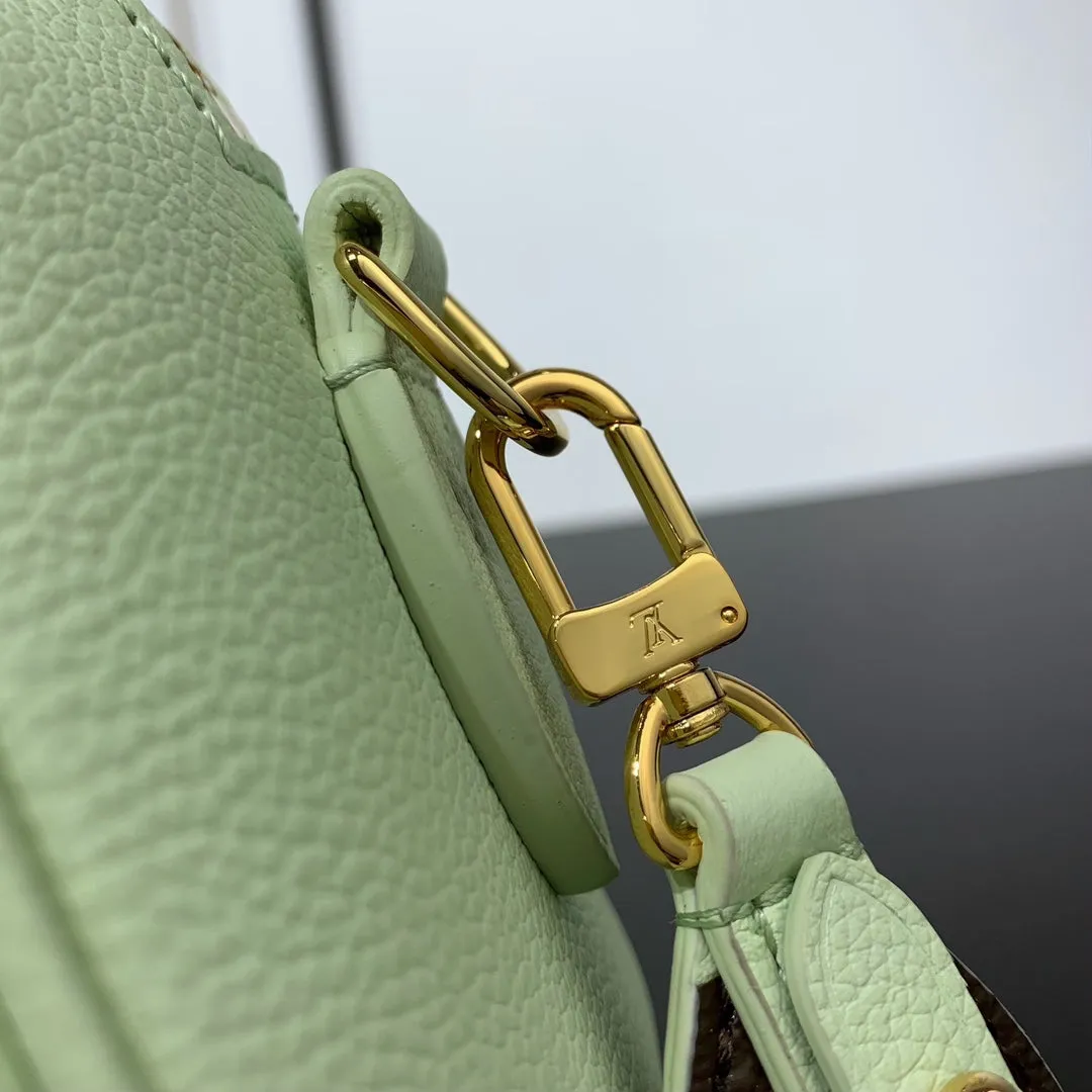 Louis Vuitton SPEEDY 18 IN PASTEL GREEN CALFSKIN GOLD HARDWARE