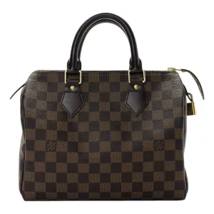 Louis Vuitton Speedy 25 Damier Ebene Top Handle Handbag