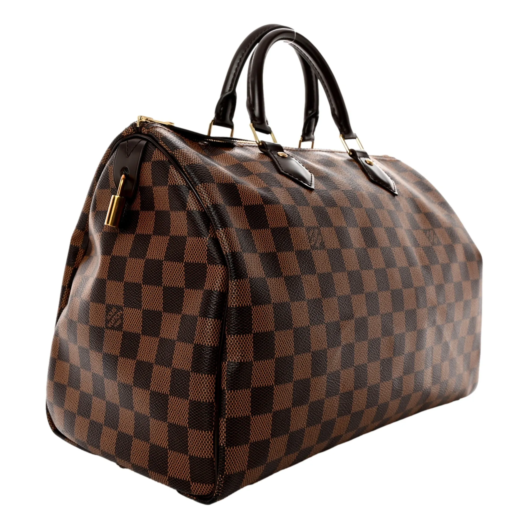 Louis Vuitton Speedy 35 Damier Ebene Top Handle Handbag