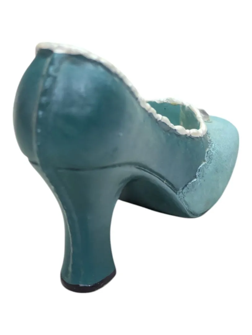 Mini Ceramic Shoe- Blue Cinderalla