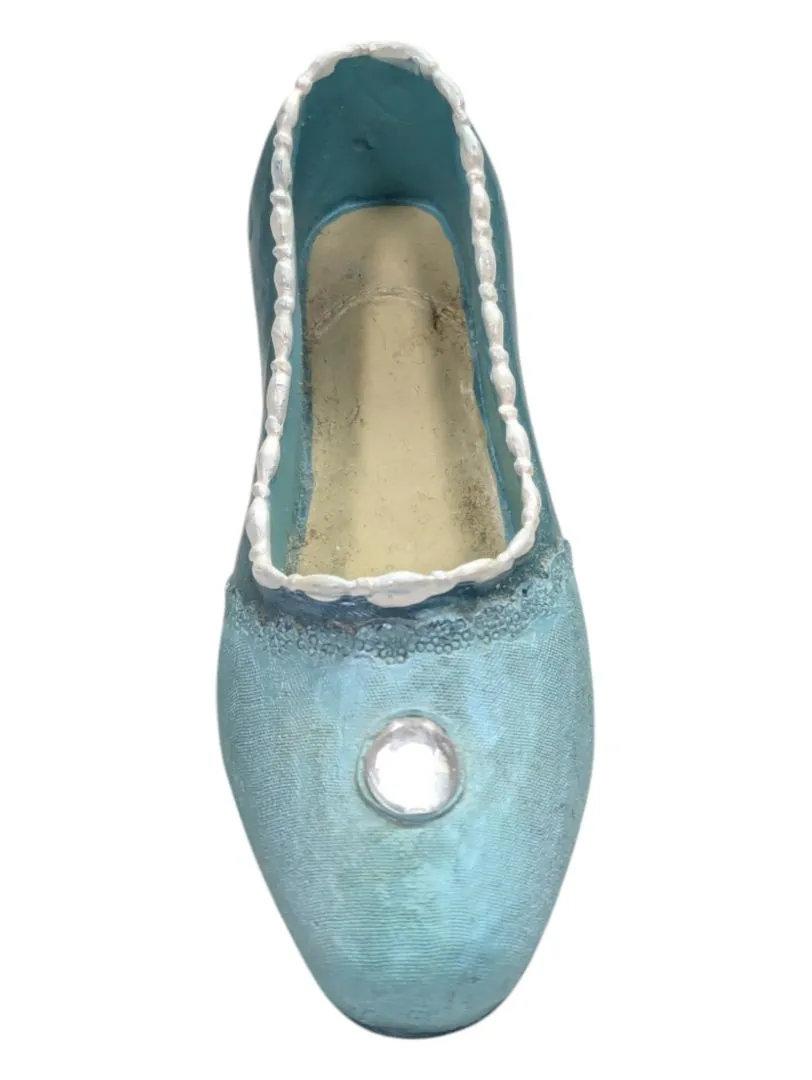 Mini Ceramic Shoe- Blue Cinderalla