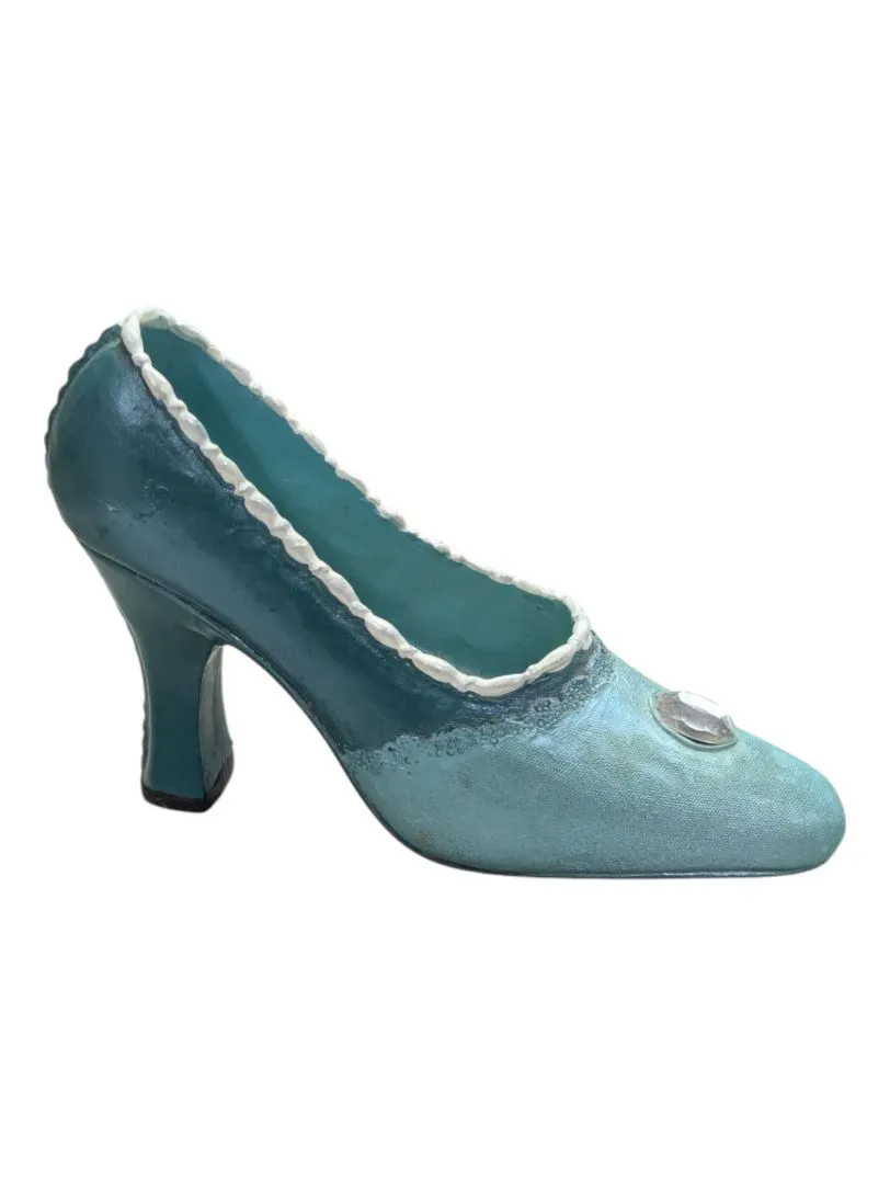 Mini Ceramic Shoe- Blue Cinderalla