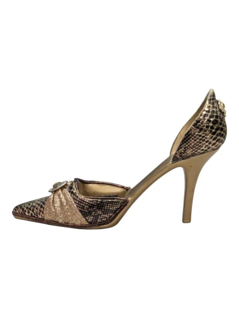 Mini Ceramic Shoe -Snake Skin