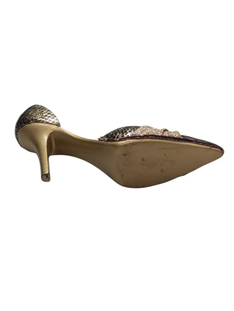 Mini Ceramic Shoe -Snake Skin