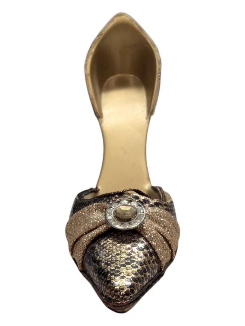 Mini Ceramic Shoe -Snake Skin