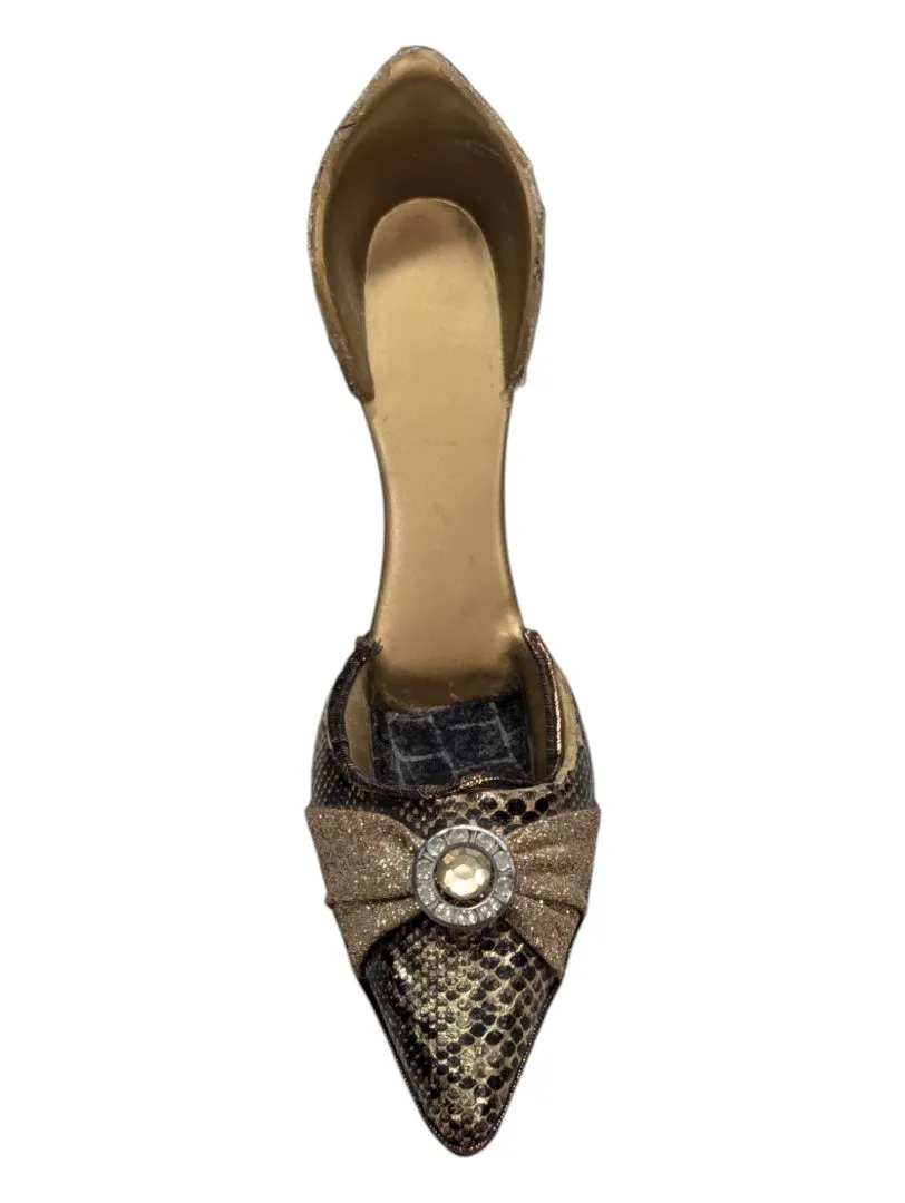 Mini Ceramic Shoe -Snake Skin