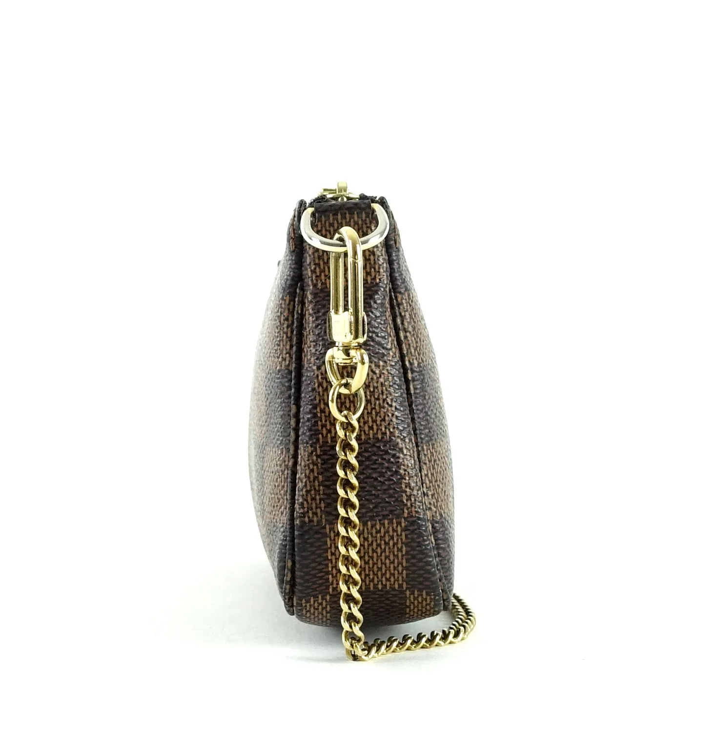 Mini Pochette Accessoires Damier Ebne Canvas Evening Bag