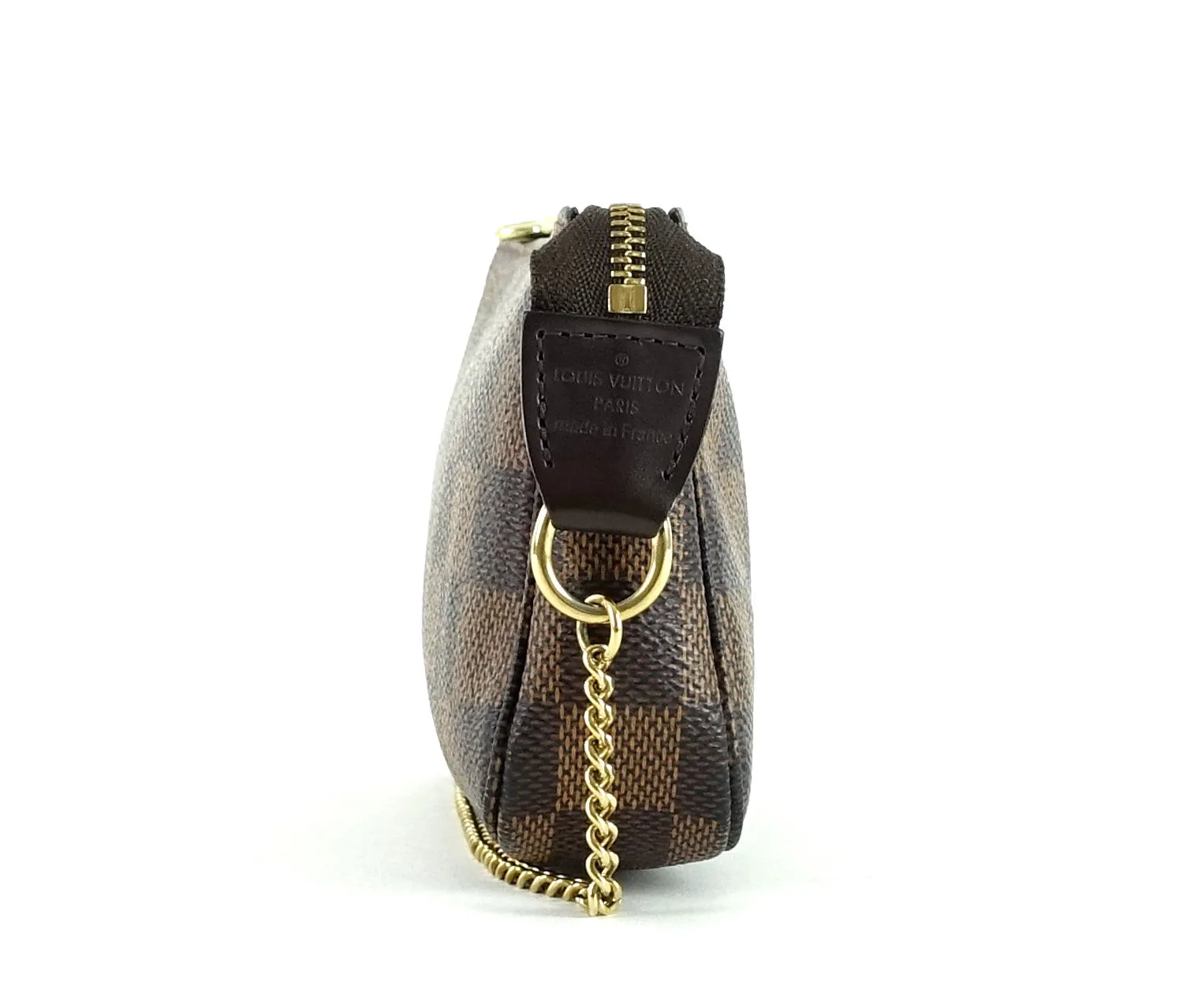 Mini Pochette Accessoires Damier Ebne Canvas Evening Bag