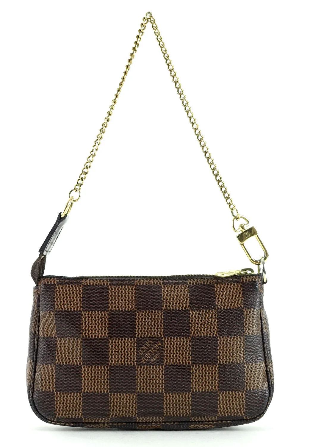 Mini Pochette Accessoires Damier Ebne Canvas Evening Bag