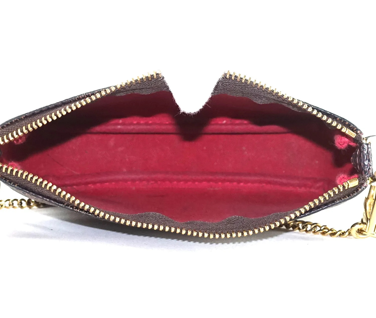 Mini Pochette Accessoires Damier Ebne Canvas Evening Bag