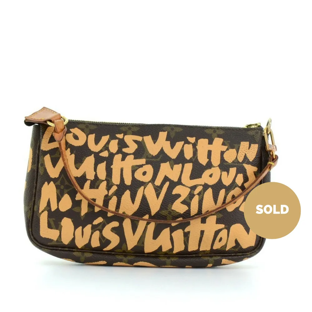 Monogram Canvas Pochette Accessoires Evening Bag - 2001 Limited Graffiti Edition