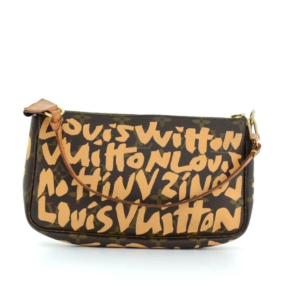 Monogram Canvas Pochette Accessoires Evening Bag - 2001 Limited Graffiti Edition