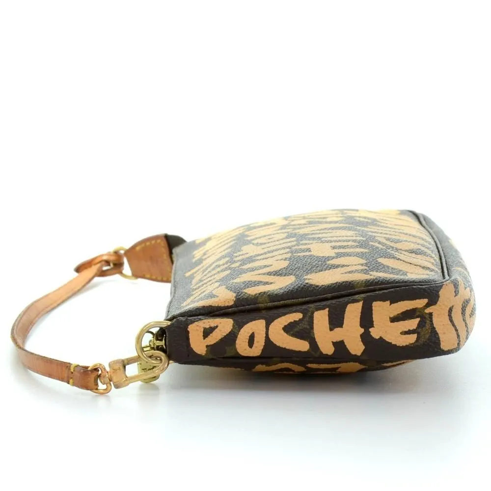 Monogram Canvas Pochette Accessoires Evening Bag - 2001 Limited Graffiti Edition