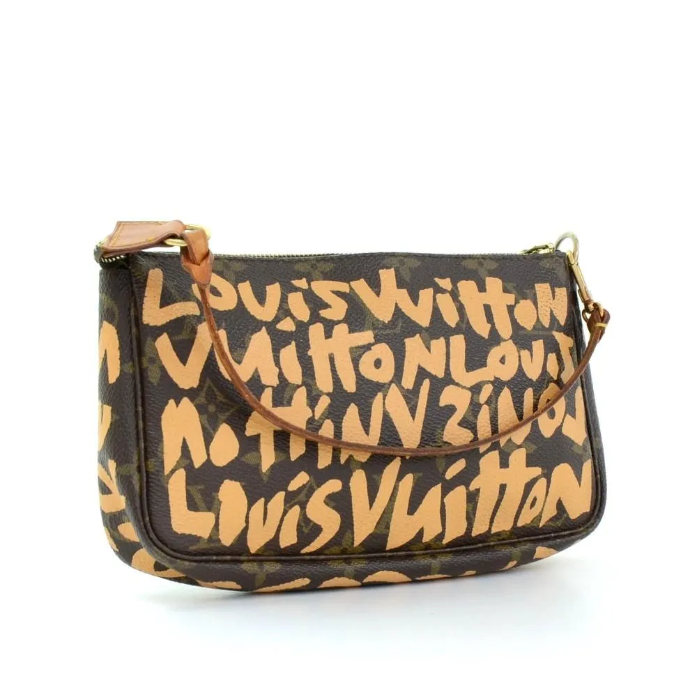 Monogram Canvas Pochette Accessoires Evening Bag - 2001 Limited Graffiti Edition