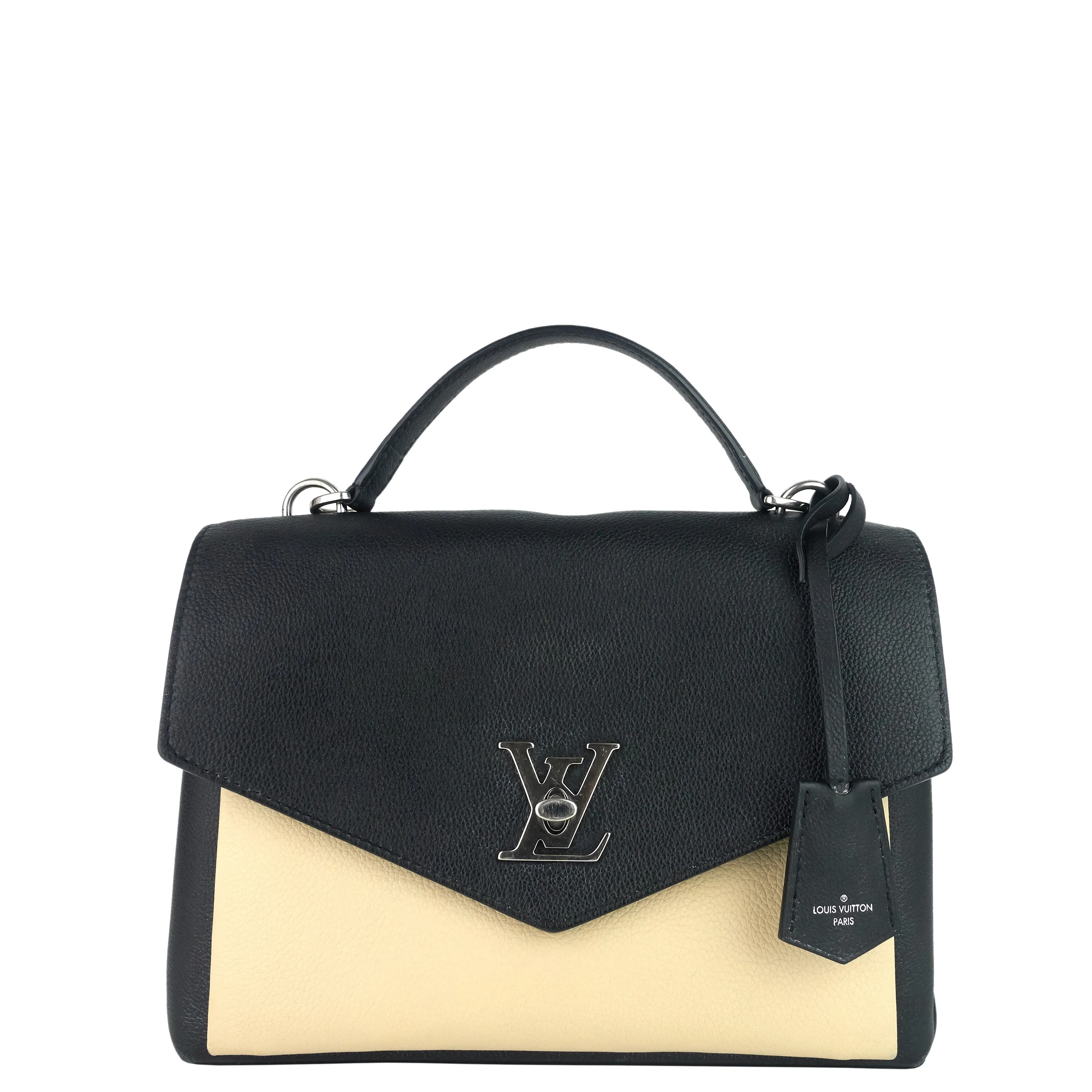 MyLockme Calfskin Leather Top Handle Bag