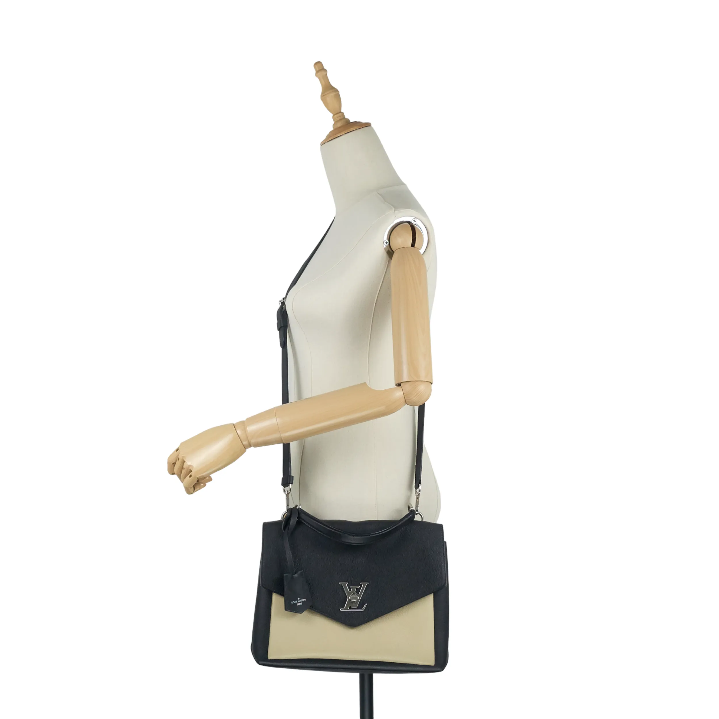 MyLockme Calfskin Leather Top Handle Bag