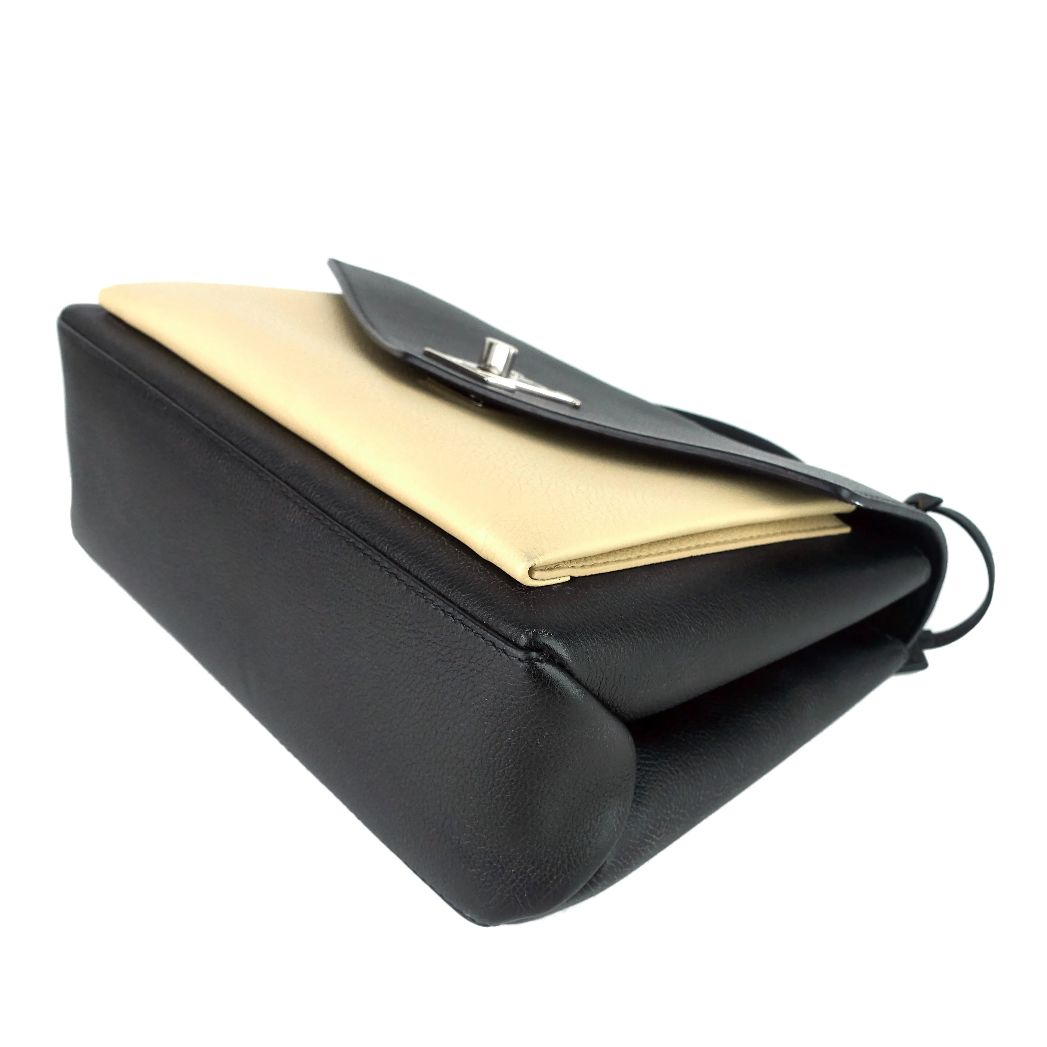 MyLockme Calfskin Leather Top Handle Bag
