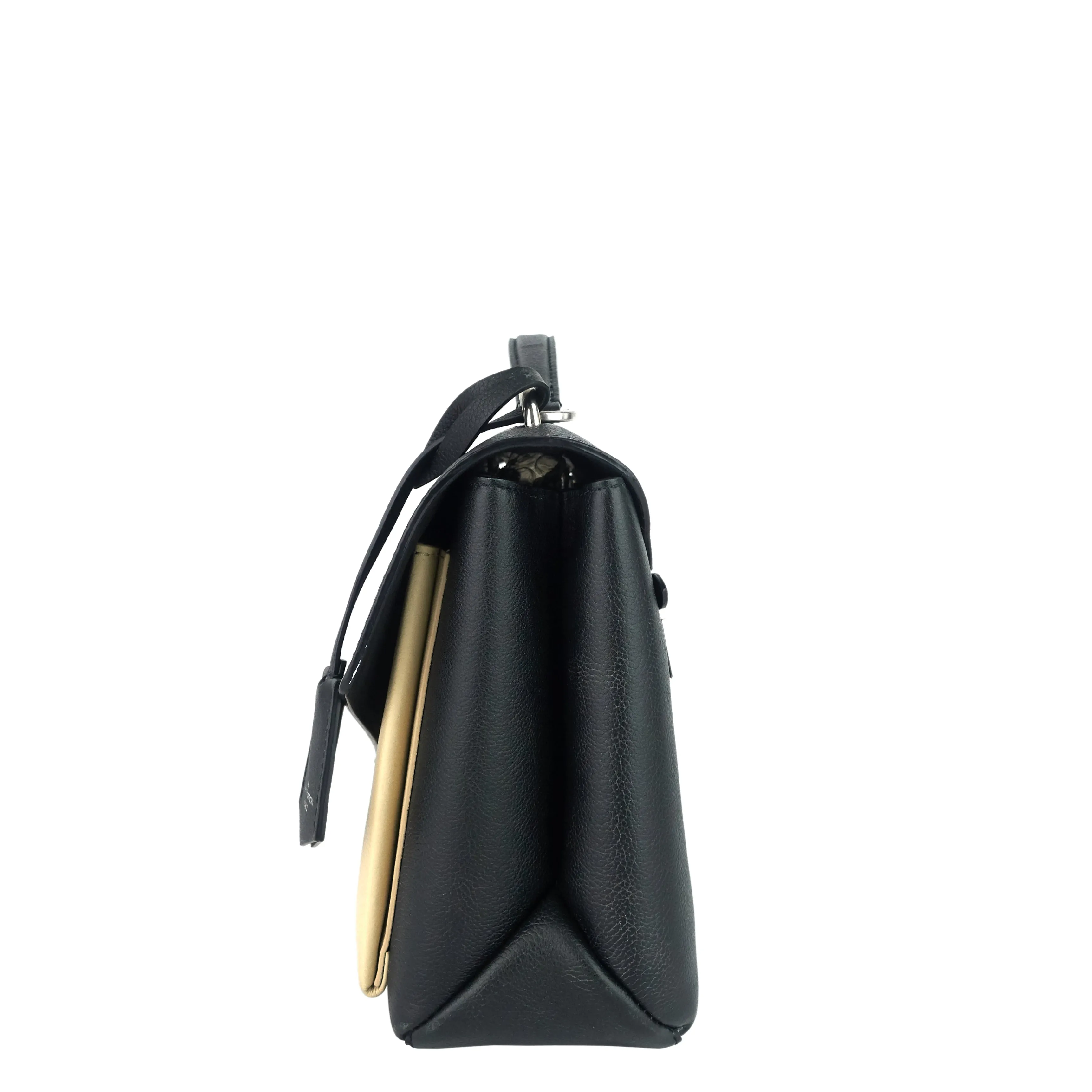 MyLockme Calfskin Leather Top Handle Bag