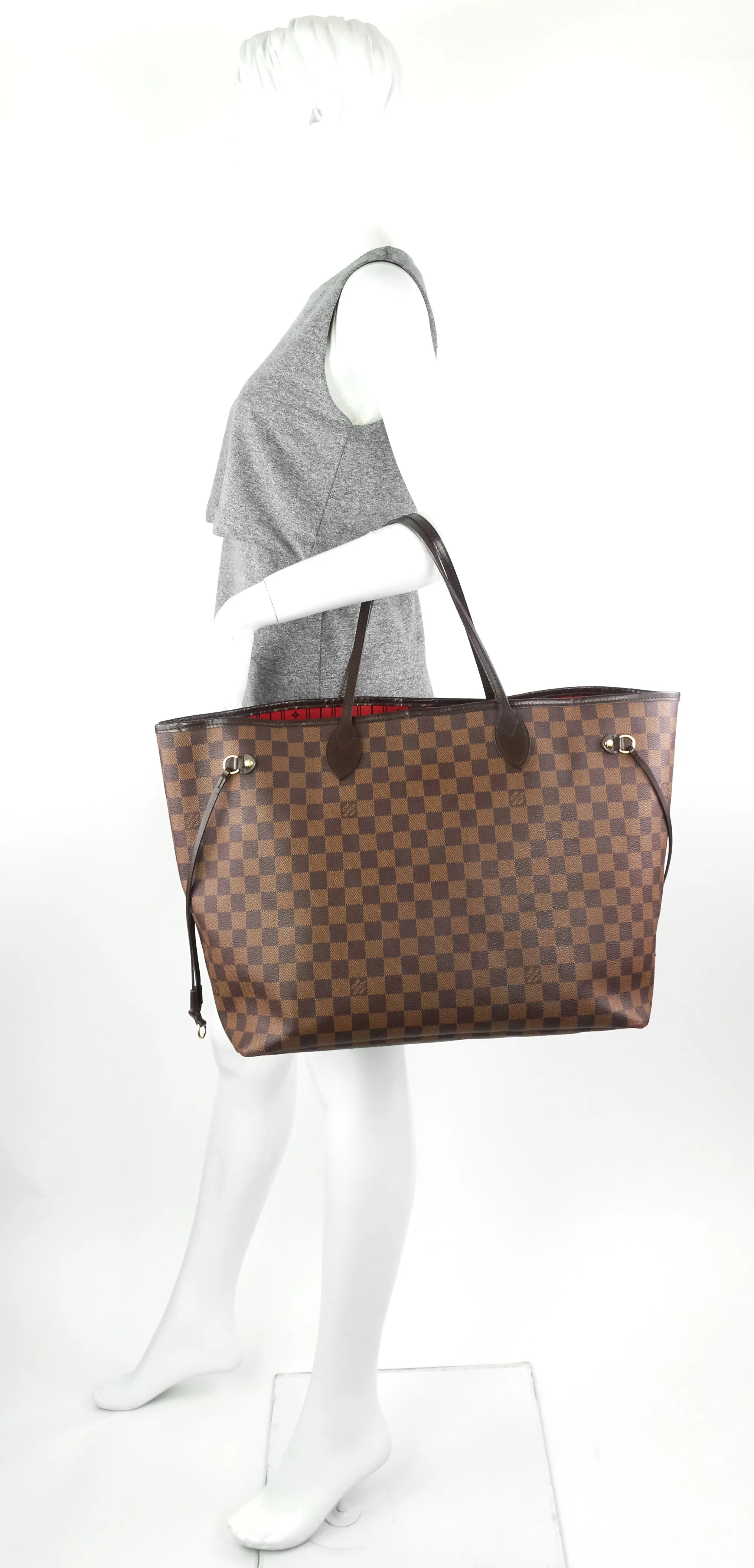 Neverfull GM Damier Ebene Canvas Tote Bag