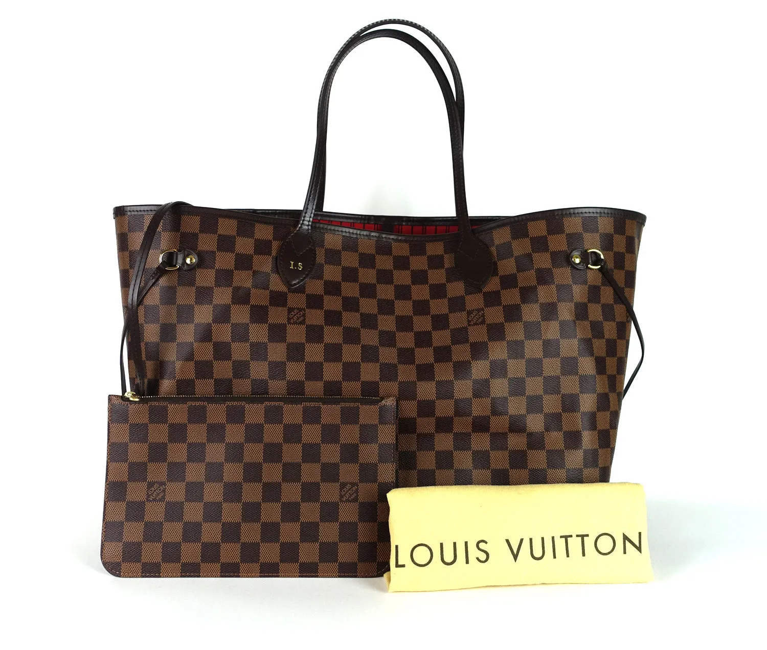 Neverfull GM Damier Ebne Canvas Tote Bag