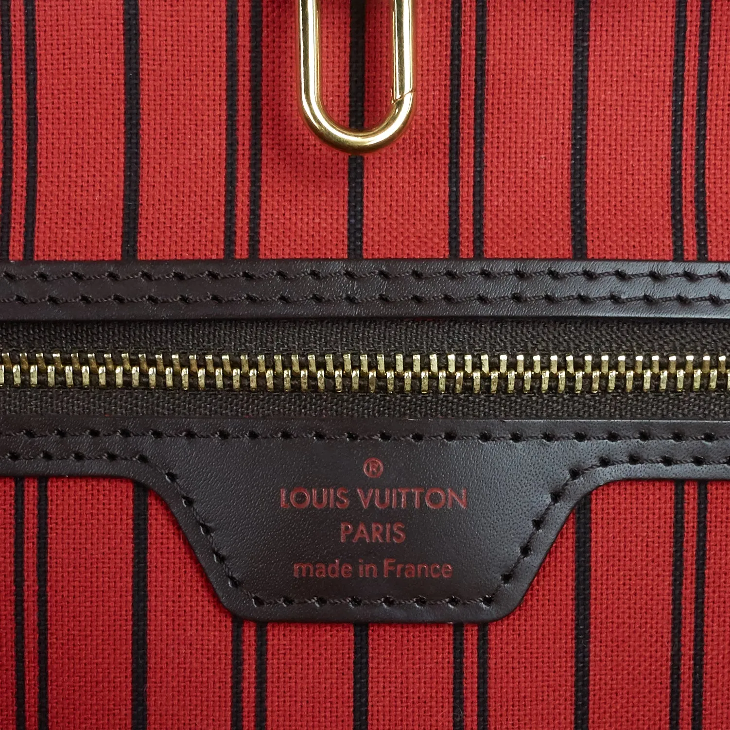 Neverfull GM with Pouch Damier Ebene Tote Bag