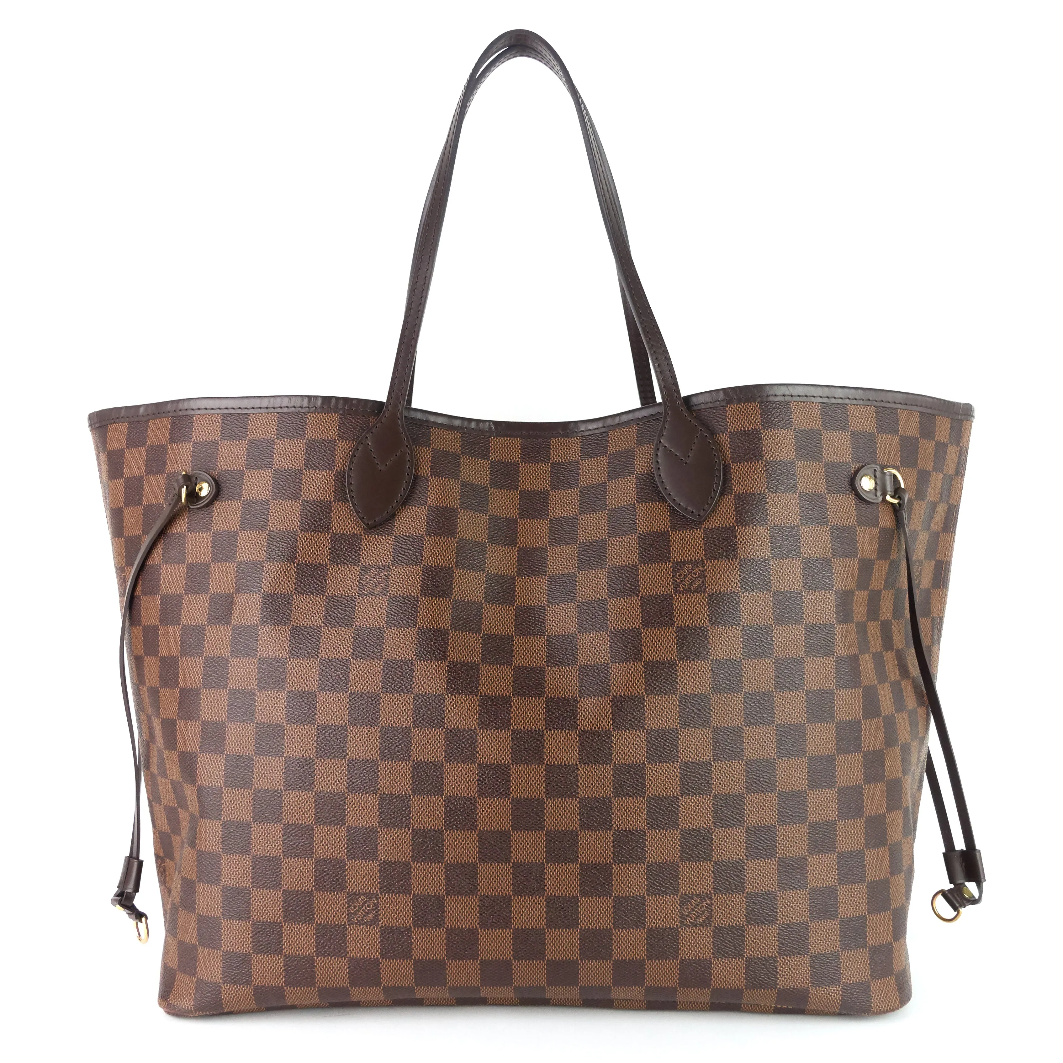 Neverfull GM with Pouch Damier Ebene Tote Bag