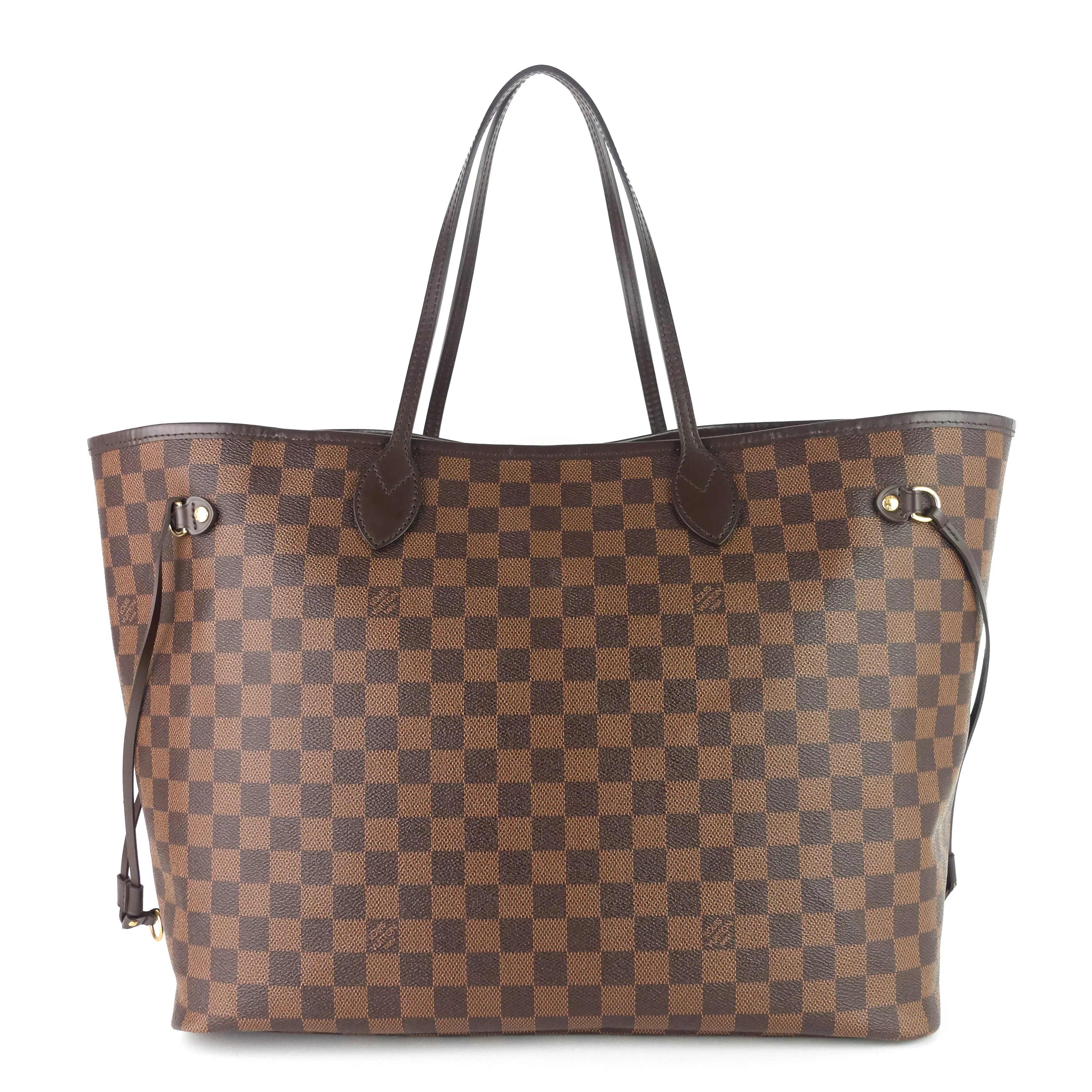 Neverfull GM with Pouch Damier Ebene Tote Bag