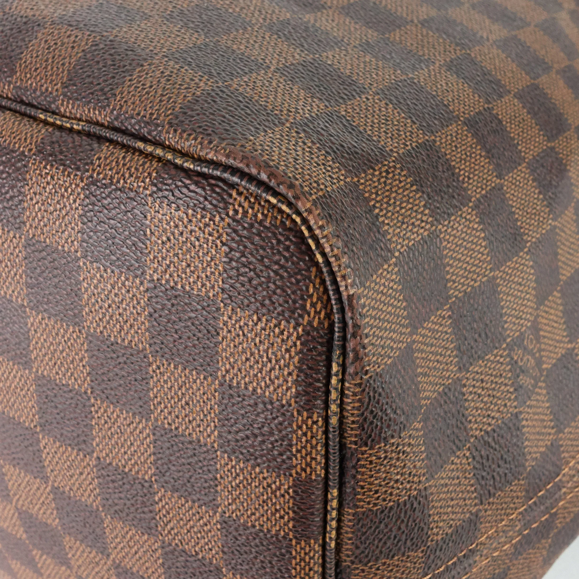 Neverfull GM with Pouch Damier Ebene Tote Bag