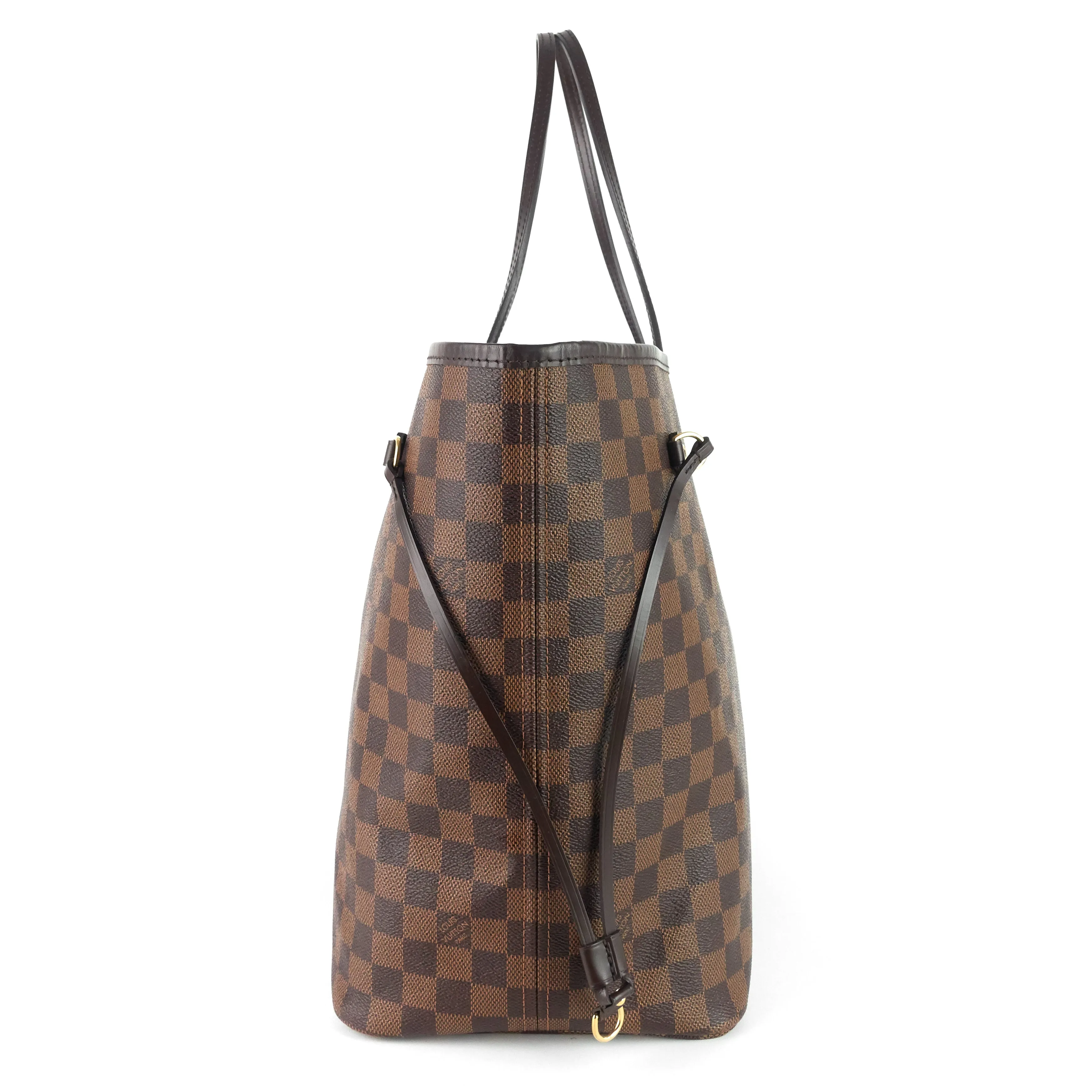 Neverfull GM with Pouch Damier Ebene Tote Bag