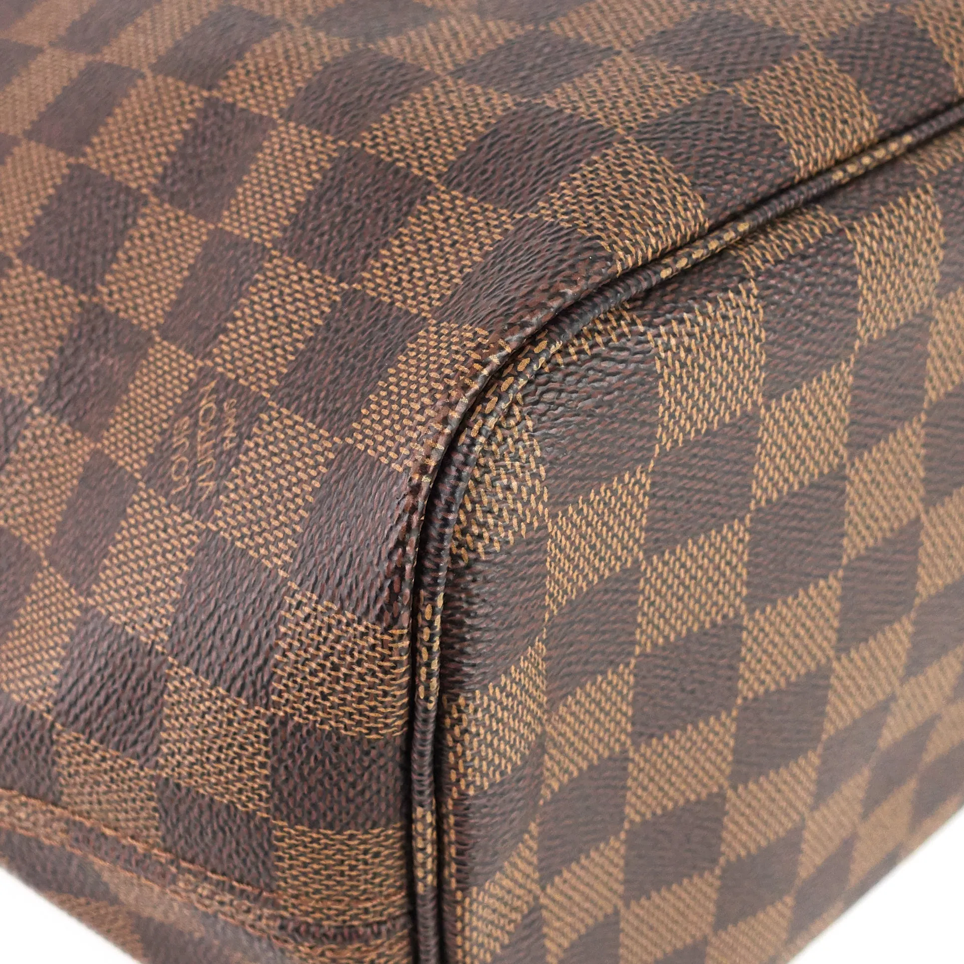 Neverfull MM Damier Ebene Canvas Bag with Pouch
