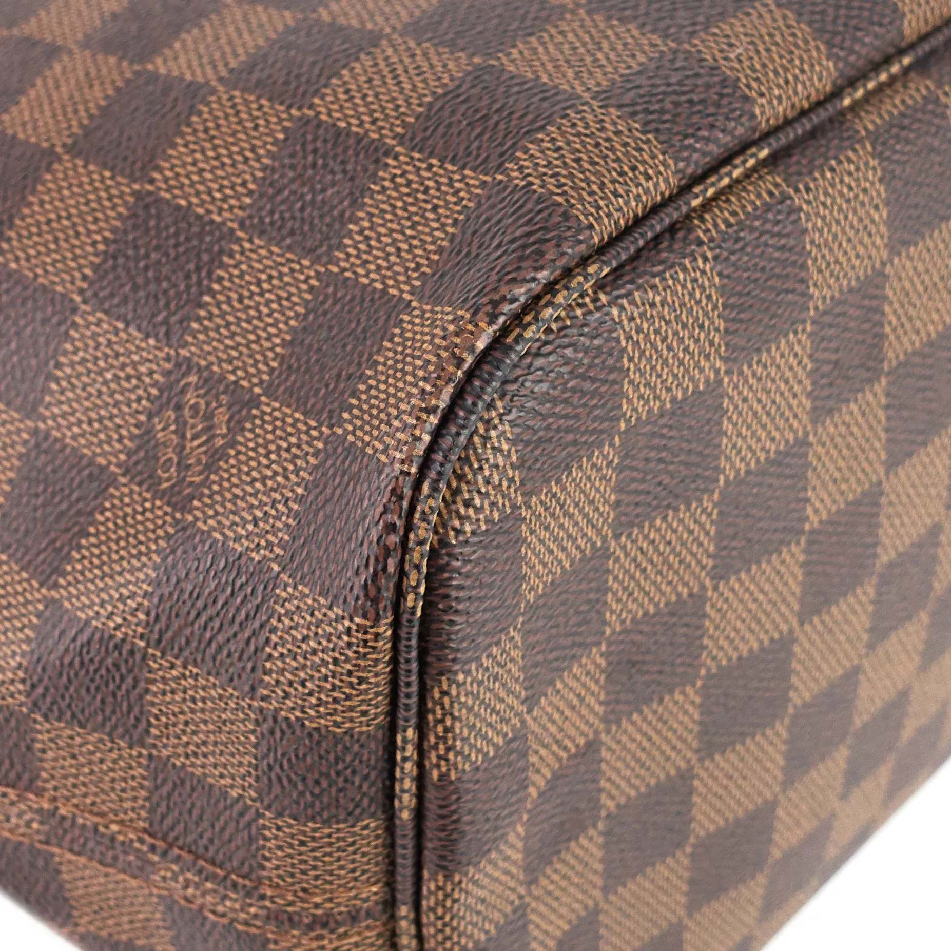 Neverfull MM Damier Ebene Canvas Bag with Pouch