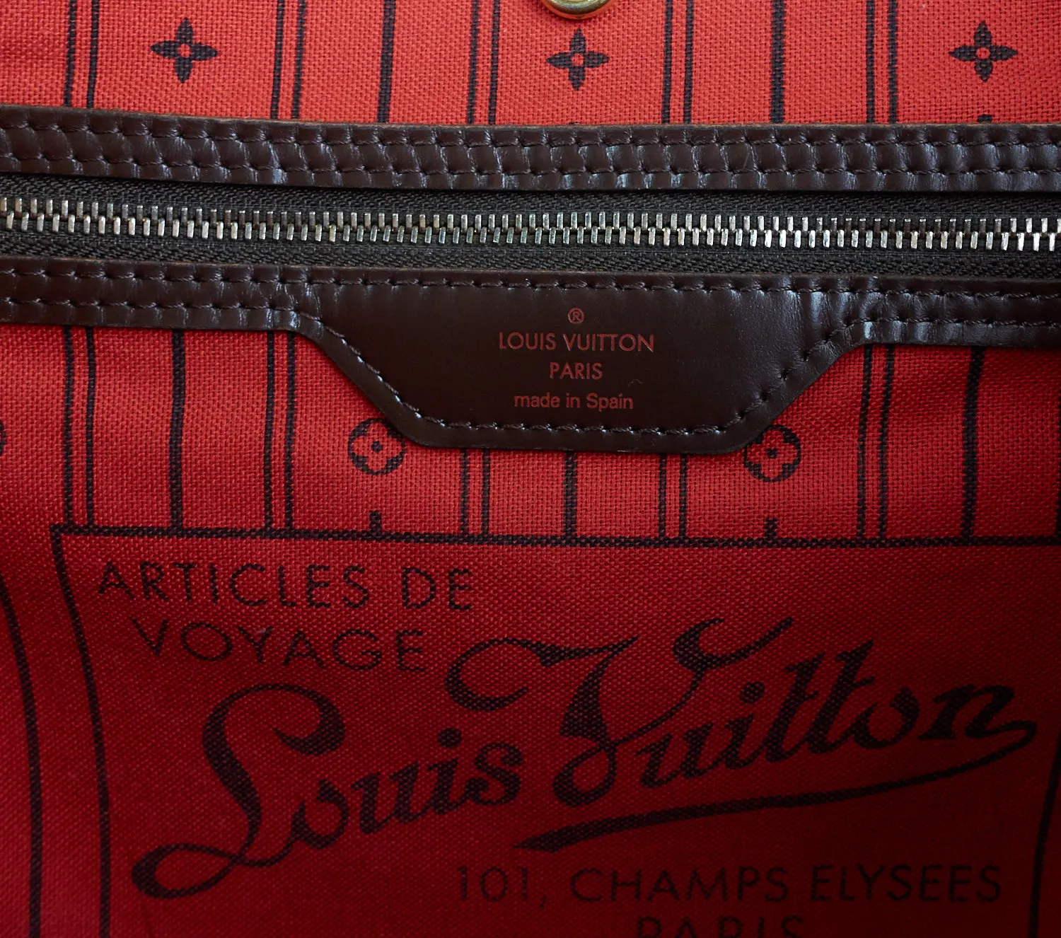 Neverfull MM Damier Ebene Canvas Bag