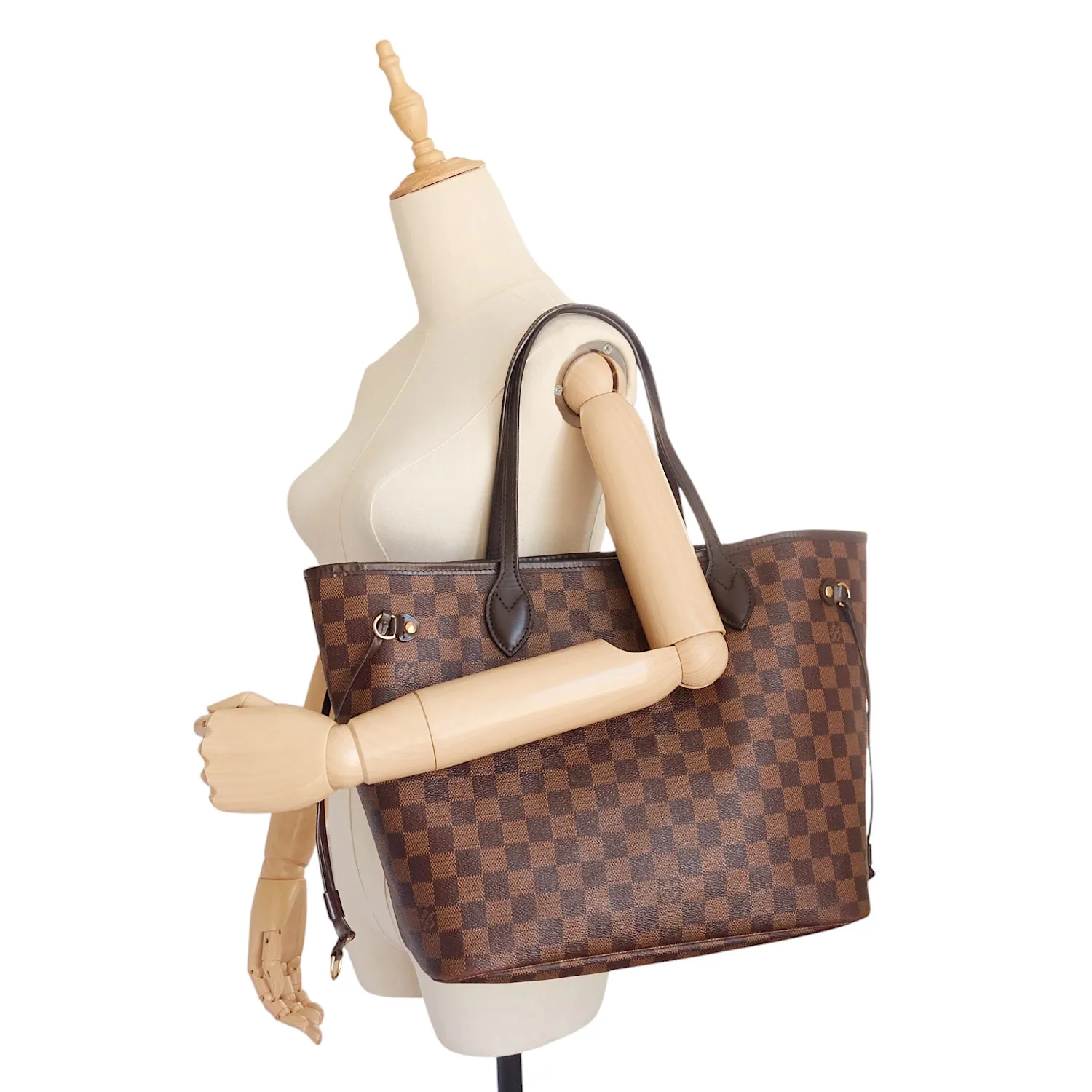 Neverfull MM Damier Ebene Canvas Bag