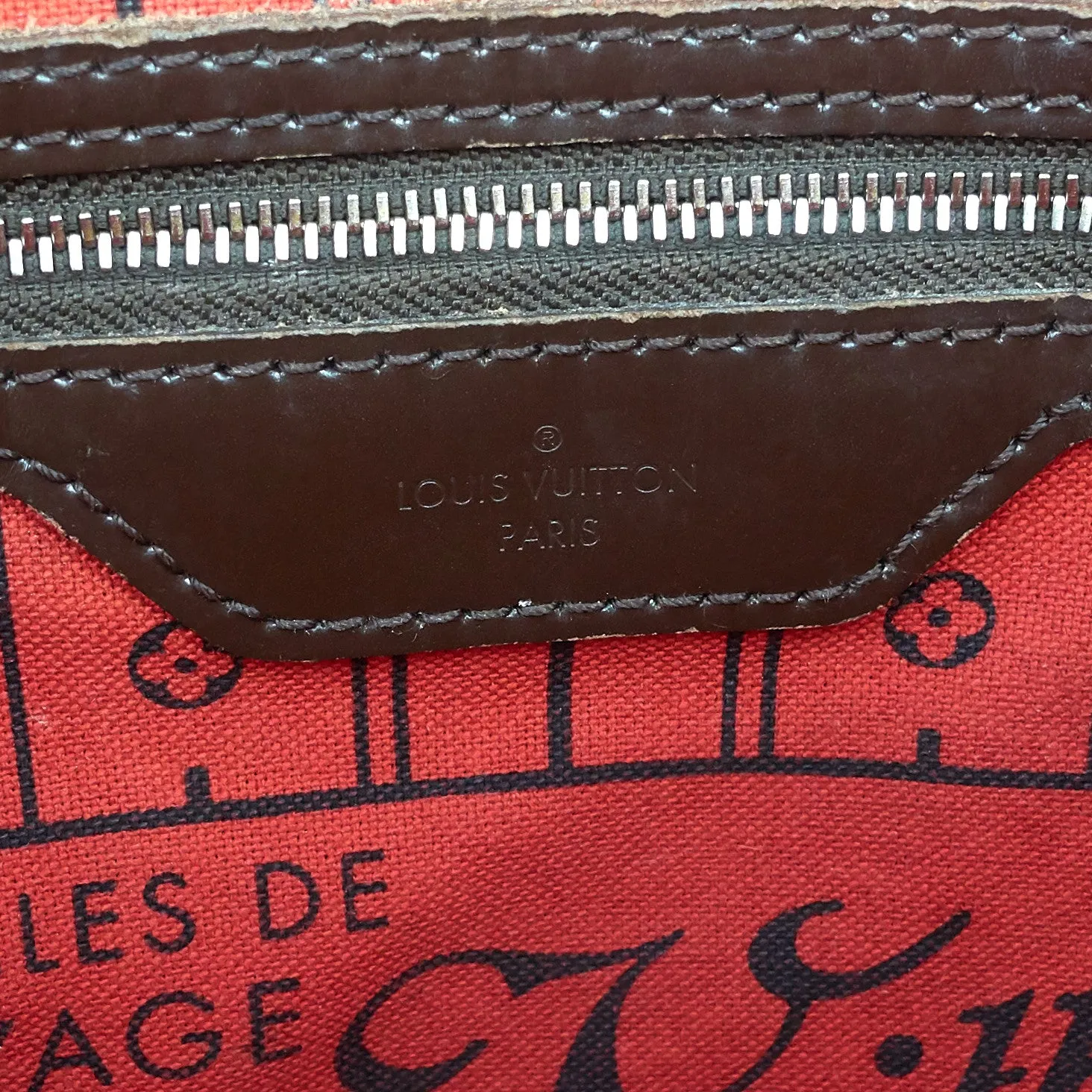 Neverfull MM Damier Ebene Canvas Bag