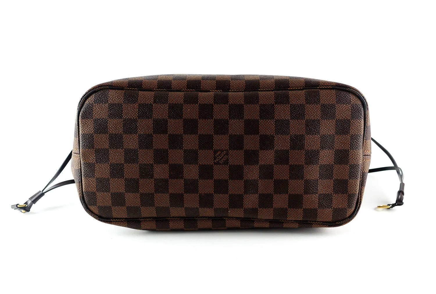 Neverfull MM Damier Ebne Canvas Tote Bag with Pouch