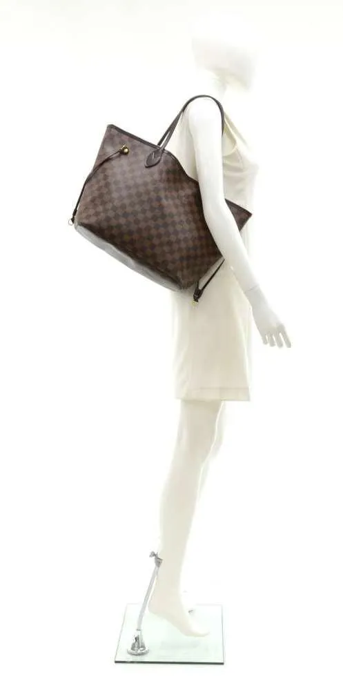 Neverfull MM Damier Ebne Canvas Tote Bag