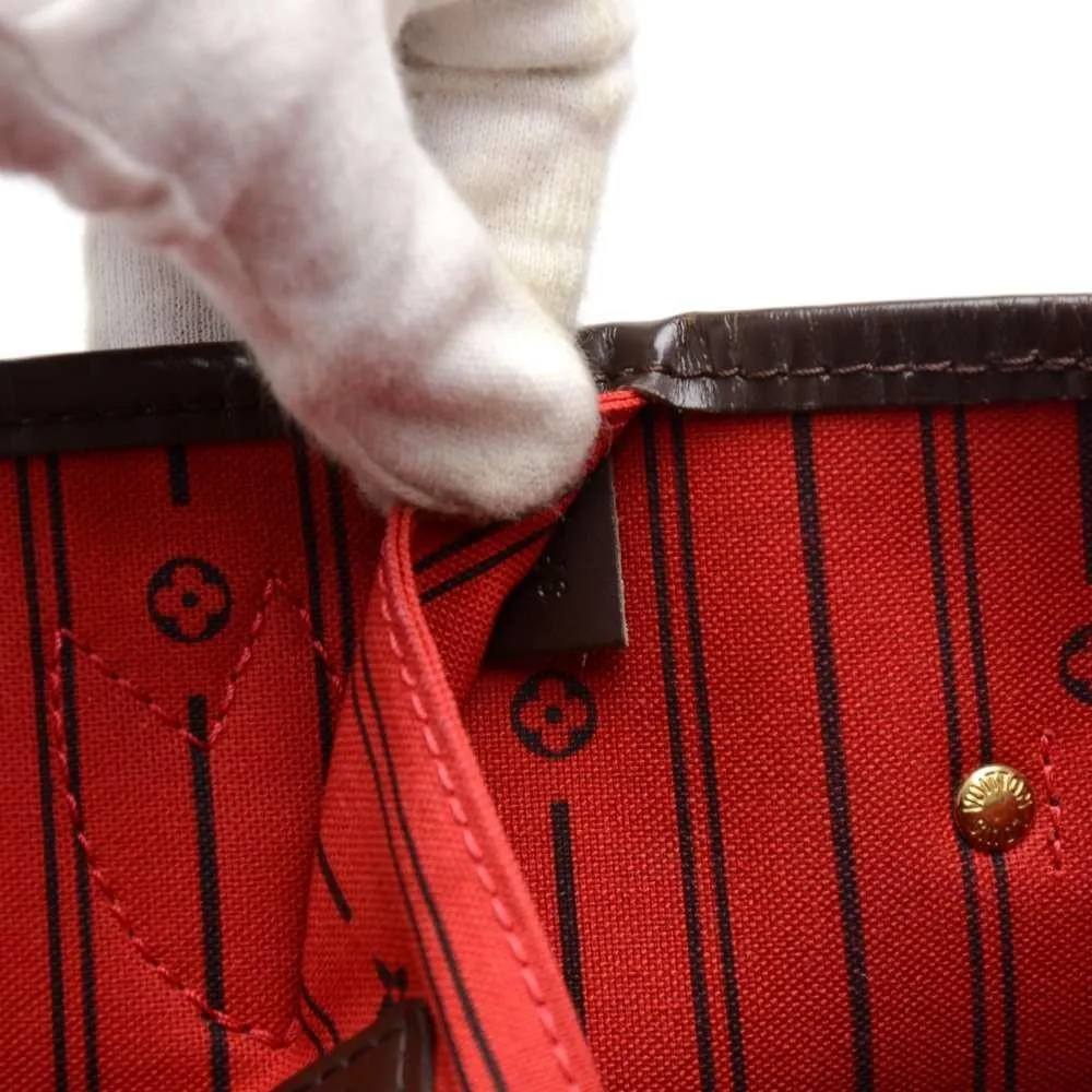 Neverfull MM Damier Ebne Canvas Tote Bag